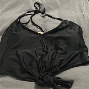 Kortni Jeane Black All Tied Up Swing Top size Large